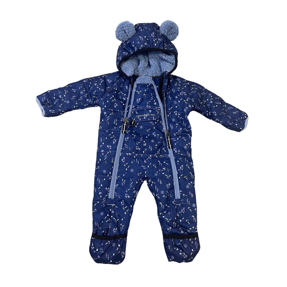 Obermeyer Navy Patterned Kids Puffer Suit